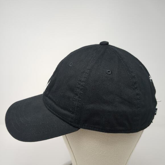 Nautica Slideback Baseball Hat Black One Size Embroidered Adjustable - Picture 3 of 9
